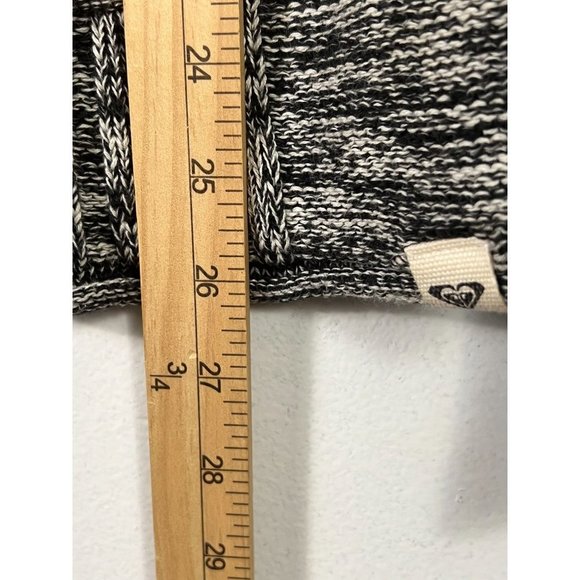 Roxy women's black and white marbled long sleeve hooded sweater size Small - Picture 9 of 10